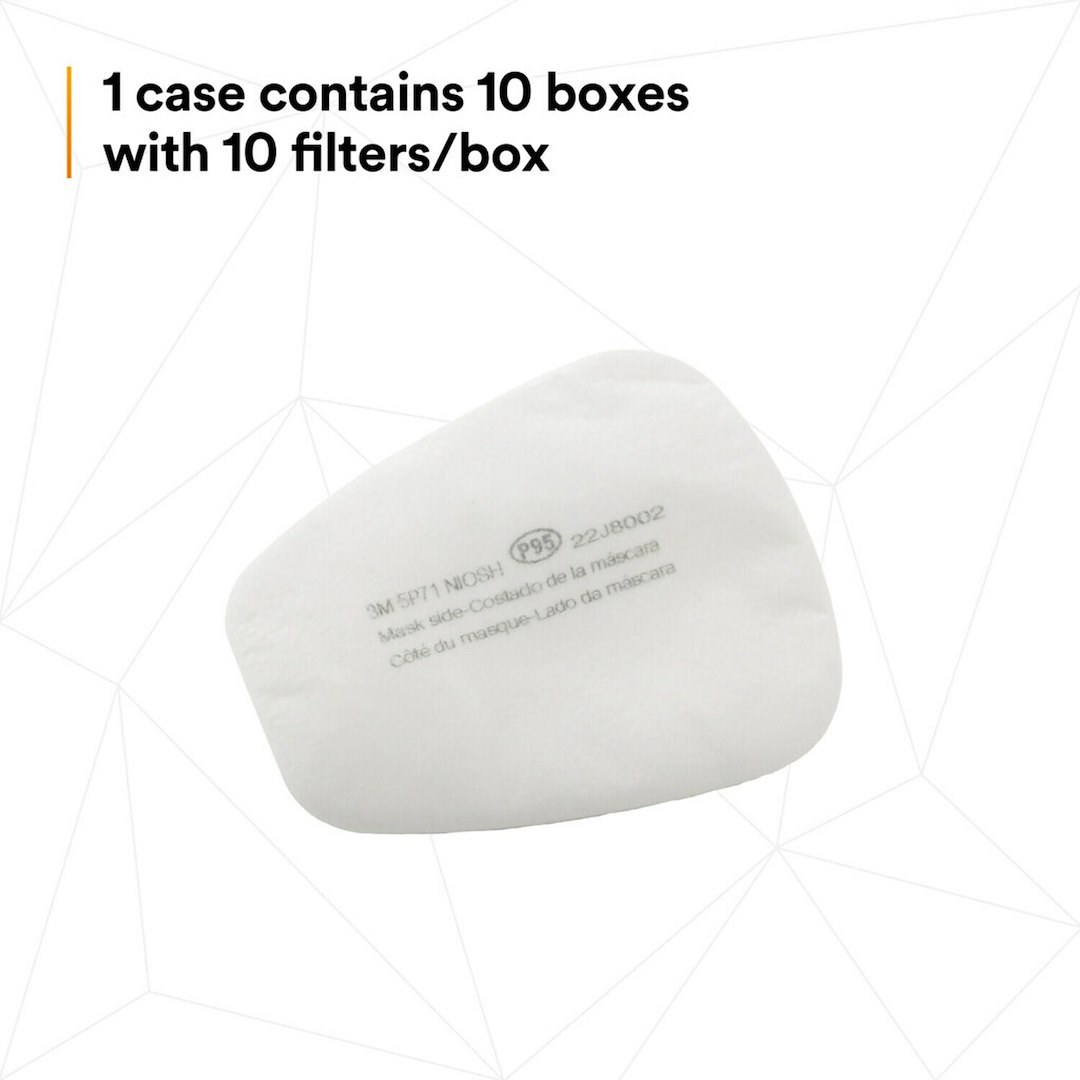 3M Respirator Filter, For 3M 6000 Series Cartridges/ 3M 603 Filter Adapter/ 3M 501 Filter Retainer and Reusable Respirators – 07194