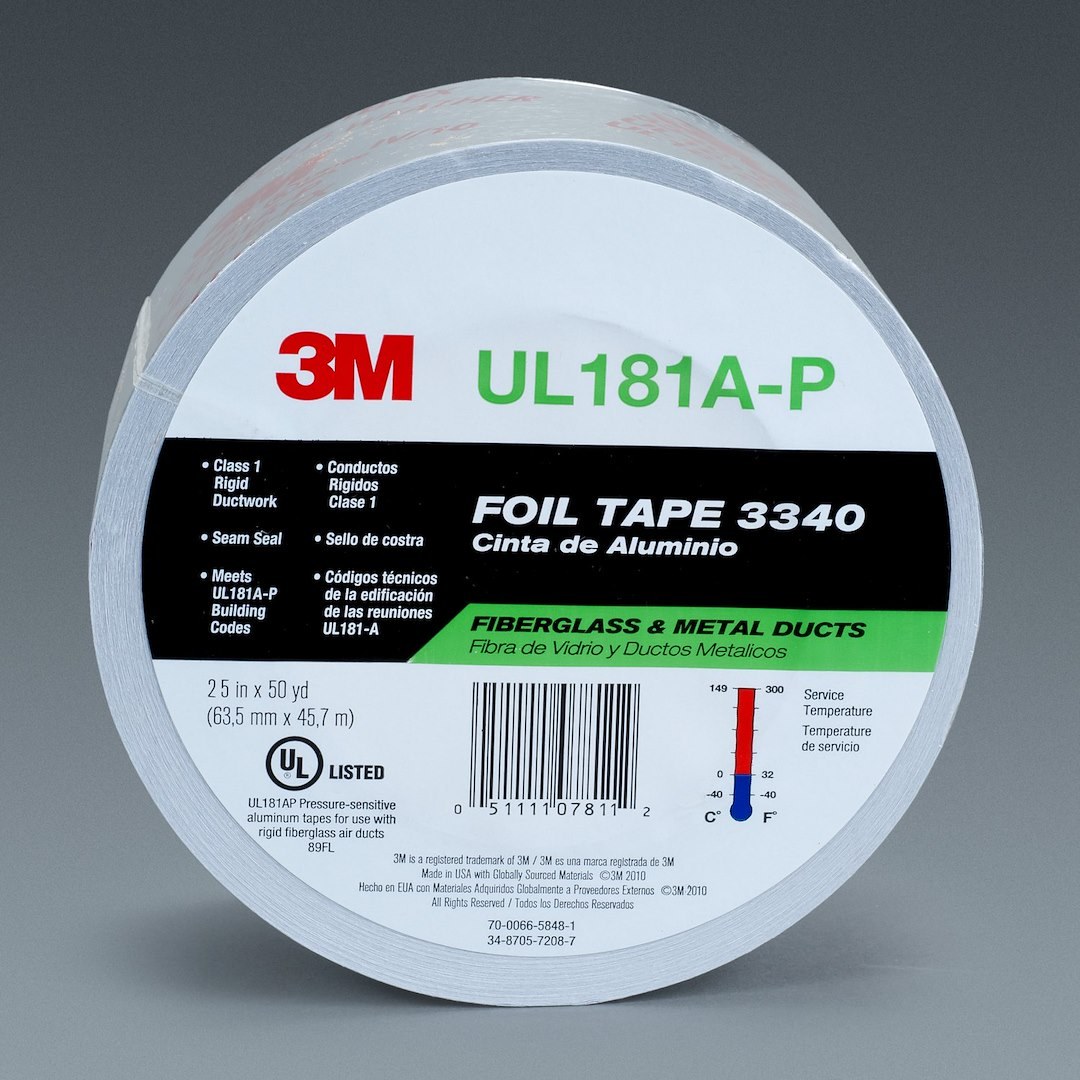 3M Masking Tape, Used for Ducts Closure/ Rigid Fiber Glass Duct Board/ Flexible Air Ducts and Air Connectors, 2.50 Inch Width X 50 Yard Length – 07811
