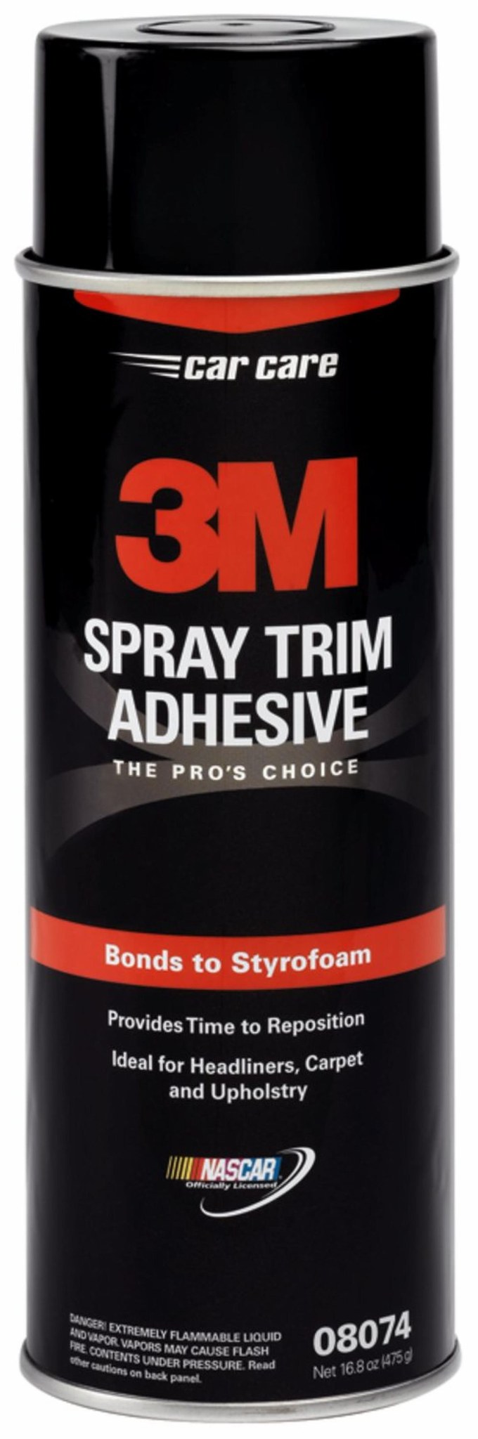3M Trim and Upholstery Adhesive, Used to Bond Lightweight Trim Material/ Upholstery Cloth/ Trunk Liners to Metal and Other Surfaces – 08074