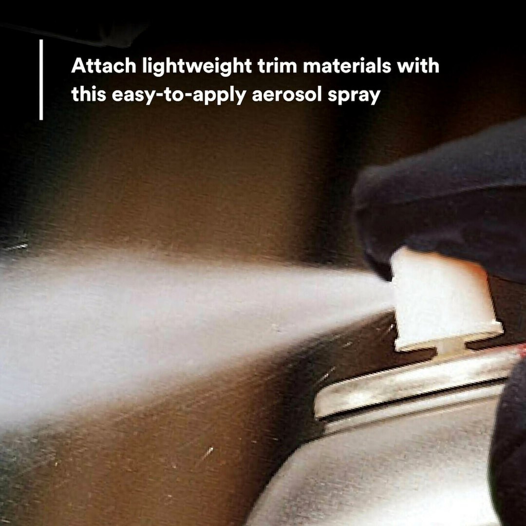 3M Trim and Upholstery Adhesive, Used to Bond Fabric Attachment/ Headliners/ Trim Attachment, Synthetic Elastomer, 19 Ounce Aerosol Can – 08090
