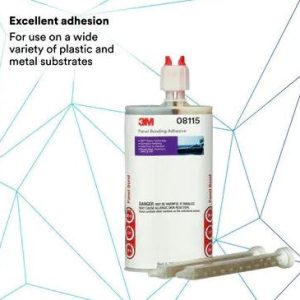 3M Adhesive, Used to Bond Steel/ Aluminum/ Smc/ Frp, 200 Milliliter Cartridge – 08115