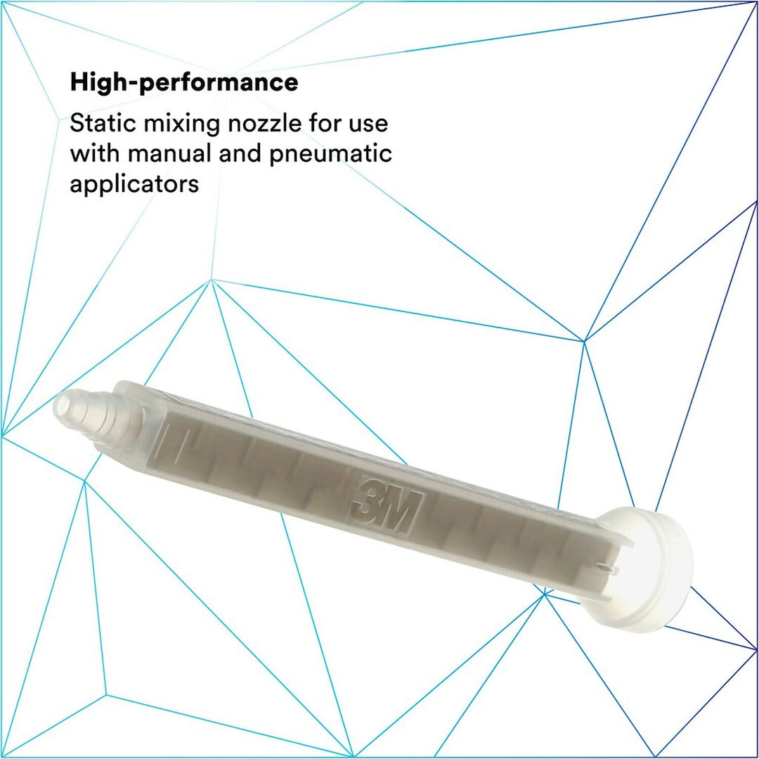 3M Mixing Nozzle, Static Mixing Nozzle, For Use with 3M 200 Milliliter Cartridges and Manual or Pneumatic Applicators – 08193