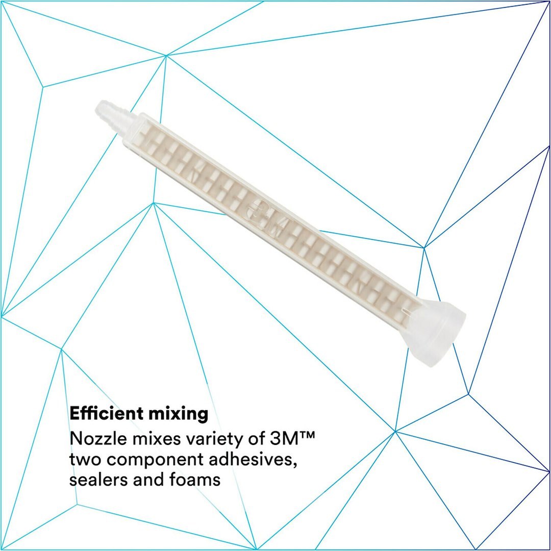 3M Mixing Nozzle, Static Mixing Nozzle, For Use with 3M 200 Milliliter Cartridges and Manual or Pneumatic Applicators – 08193