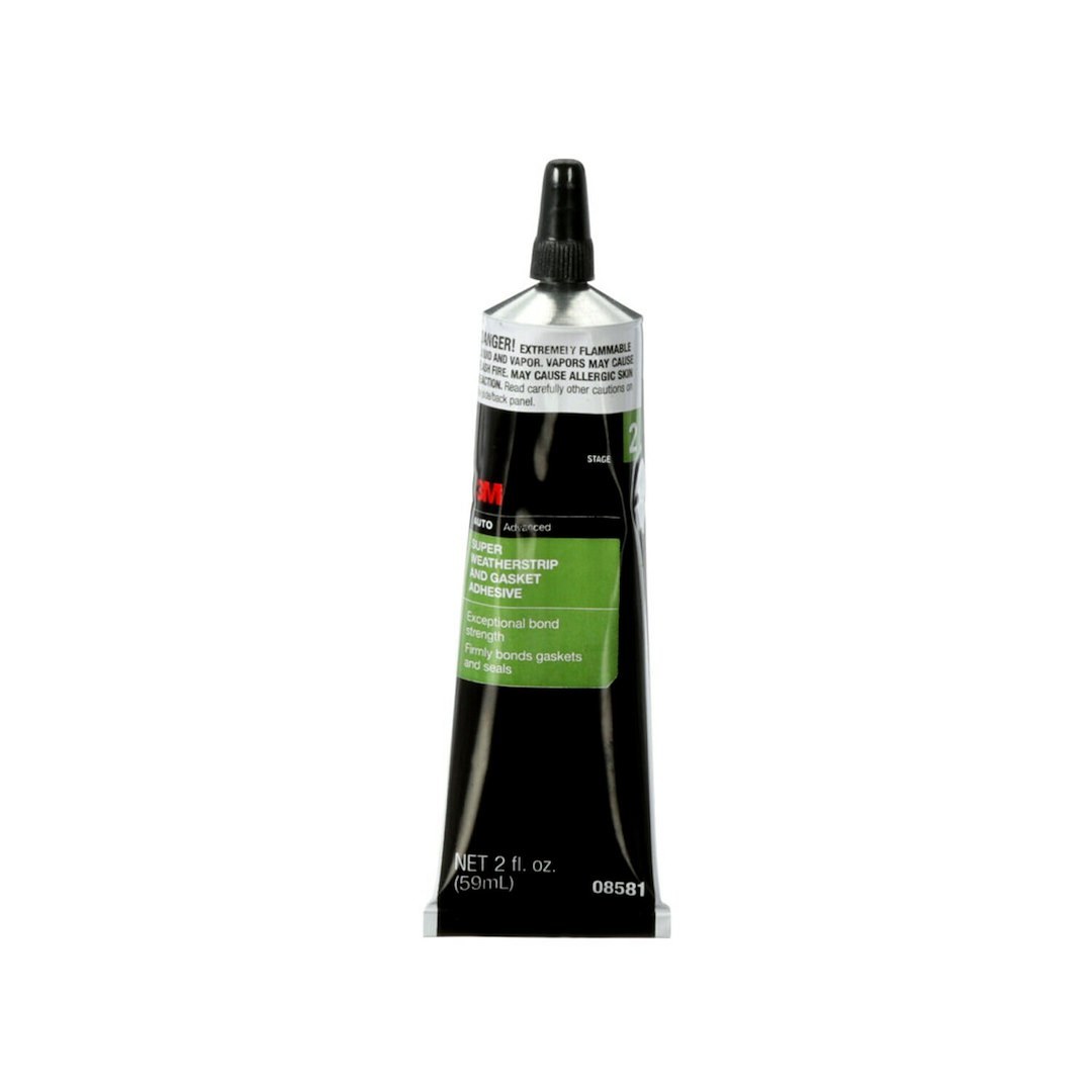 3M Adhesive Sealant, Used to Seal Car/ Trunks Doors/ Sun Roofs, 2 Fluid Ounce Tube, Single – 08581