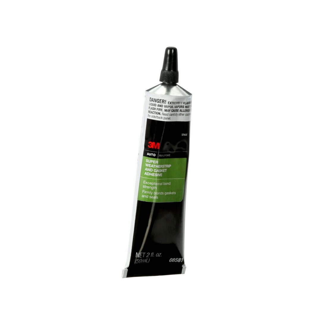 3M Adhesive Sealant, Used to Seal Car/ Trunks Doors/ Sun Roofs, 2 Fluid Ounce Tube, Single – 08581