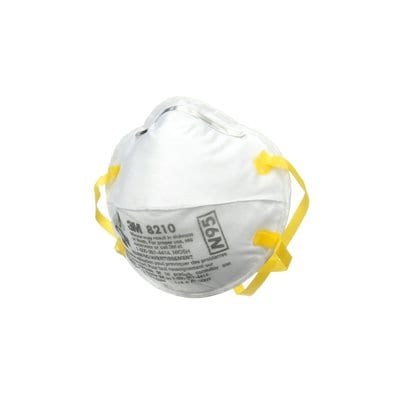 3M Respirator, Particulate Face Mask, N95 Rated, Niosh Approved/ Disposable Single Use Style Mask, Loops Over Ears, With M-Nose Clip – 08653