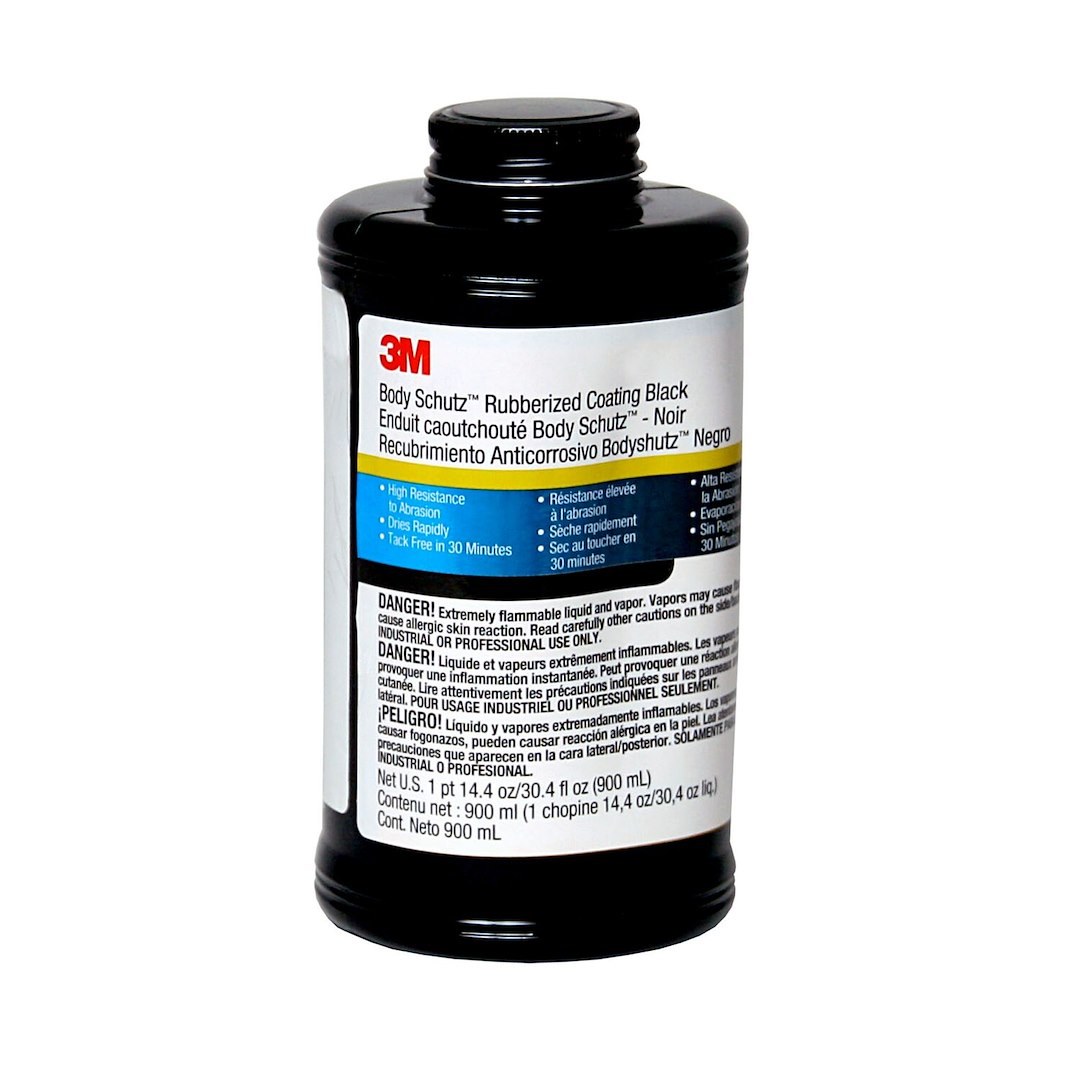 3M Undercoating, Body Schutz ™, Use as Sound Deadener/ Protective Coating/ Underseal, 1 Quart Bottle, Single – 08864