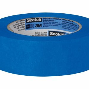 3M Masking Tape, Scotchblue™, Used for Masking Painting/ Paint Preparation, Acrylic Adhesive, 1.88 Inch Width X 60 Yards Length, Blue – 09168