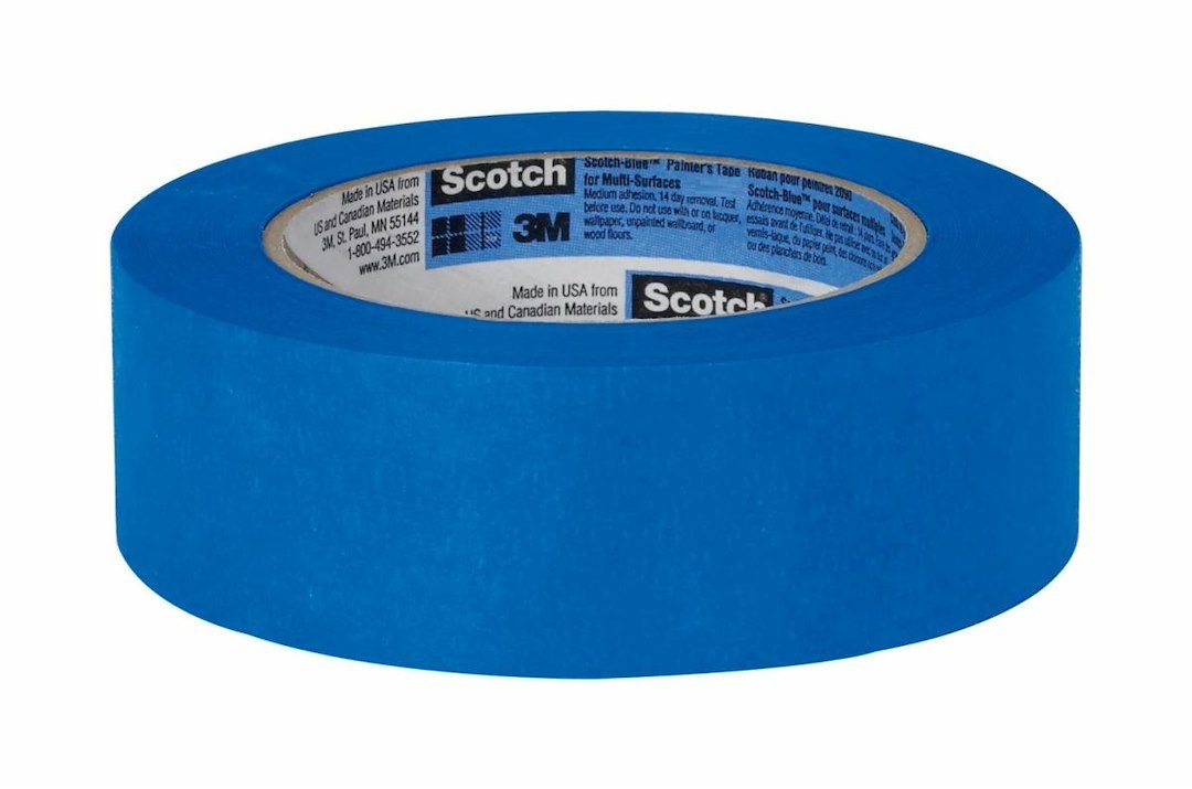 3M Masking Tape, Scotchblue™, Used for Masking Painting/ Paint Preparation, Acrylic Adhesive, 1.88 Inch Width X 60 Yards Length, Blue – 09168