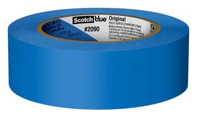 3M Masking Tape, Scotchblue™, Used for Masking Painting/ Paint Preparation, 1.41 Inch Width X 60 Yard Length, Blue, Pack of 4 – 09221