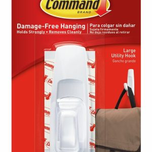 3M Multi Purpose Hook, Command ™, Utility Hook, Large Size, White, With One Hook/ Two Strip – 17003ES