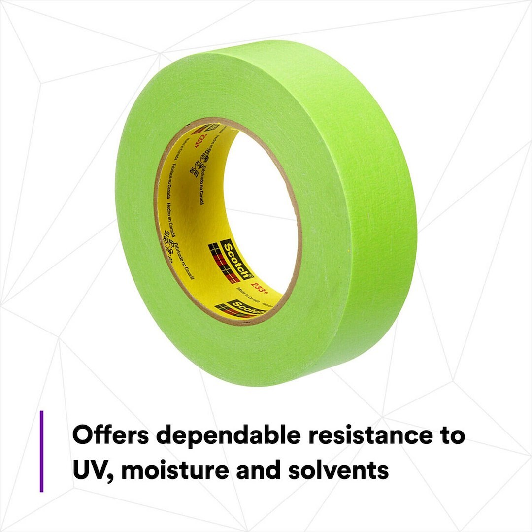 3M Masking Tape, Scotch ®, Used for General or Bulk Masking/ Jamb Masking, 1.42 Inch Width X 60 Yard Length, Green – 26338