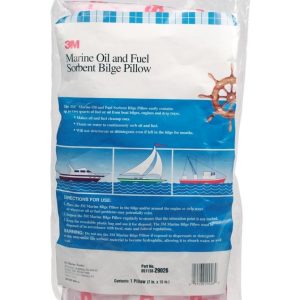 3M Oil Absorbent, High Capacity Absorbent, 15 Inch Length X 7 Inch Width Pads, Absorbs 12 Gallons Per Carton, Single – 29026