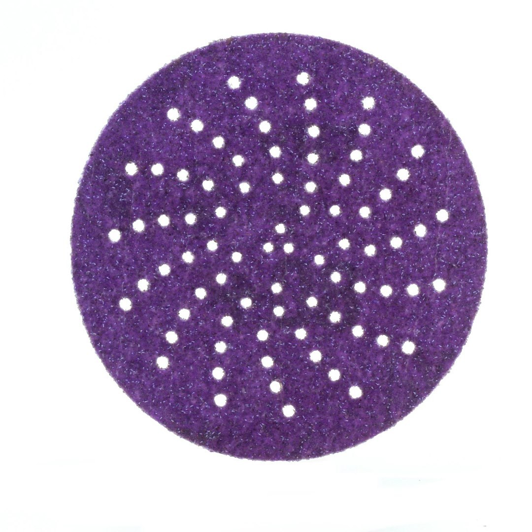 3M Sanding Disc, Cubitron™ II, Used for Paint Removal/ Body Filler Rough Shaping and Featheredging, Purple, Precision Shaped Ceramic – 31361