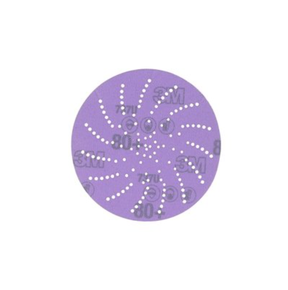 3M Sanding Disc, Cubitron™ II Hookit™, Used for Fine Featheredging/ Paint Removal and Feather-Edging Removal, Purple, Precision Shaped Ceramic – 31366
