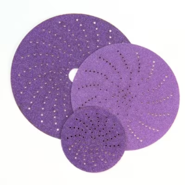 3M Sanding Disc, Cubitron™ II Hookit™, Used for Fine Featheredging/ Paint Removal and Feather-Edging Removal, Purple, Precision Shaped Ceramic – 31366