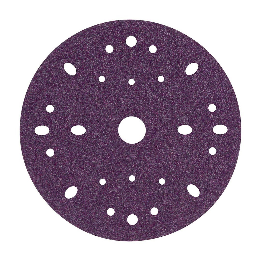 3M Sanding Disc, Cubitron™ II, Used for Featheredging/ Coarse Sanding/ Paint Removal/ Paint Stripping/ Random Orbital Sanding, Purple – 31370