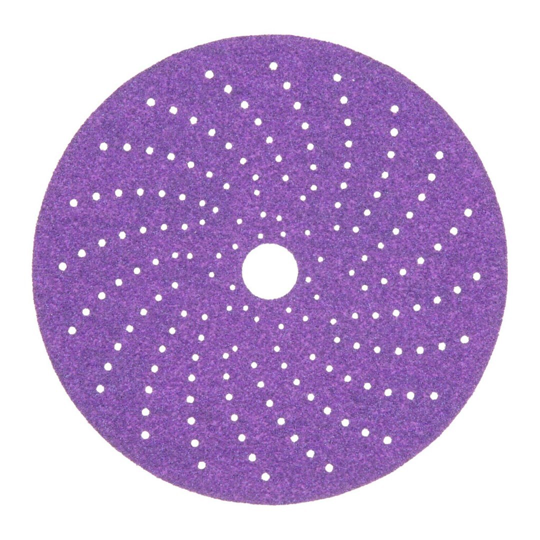 3M Sanding Disc, Cubitron™ II Hookit™, Used for Fine Featheredging/ Paint Removal and Feather-Edging Removal, Purple, Precision Shaped Ceramic – 31371