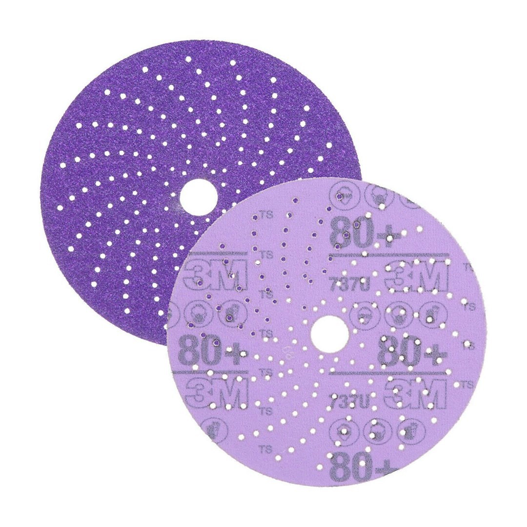 3M Sanding Disc, Cubitron™ II Hookit™, Used for Fine Featheredging/ Paint Removal and Feather-Edging Removal, Purple, Precision Shaped Ceramic – 31371