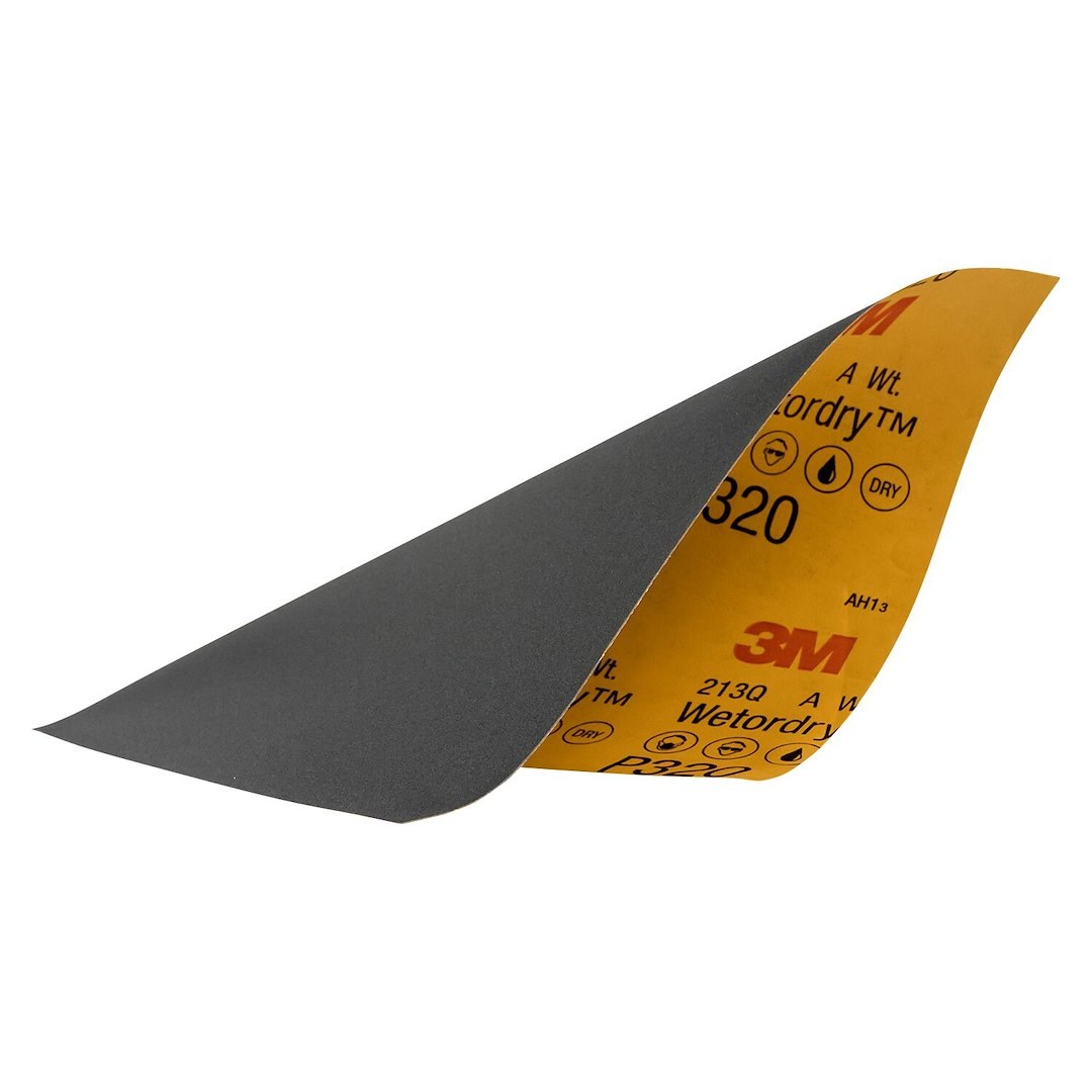 3M Sandpaper, Wetordry ™, Used IN Wet Sanding, A Weight Paper Backing, P320 Grit, Black, Aluminum Oxide, No Attachment – 32040