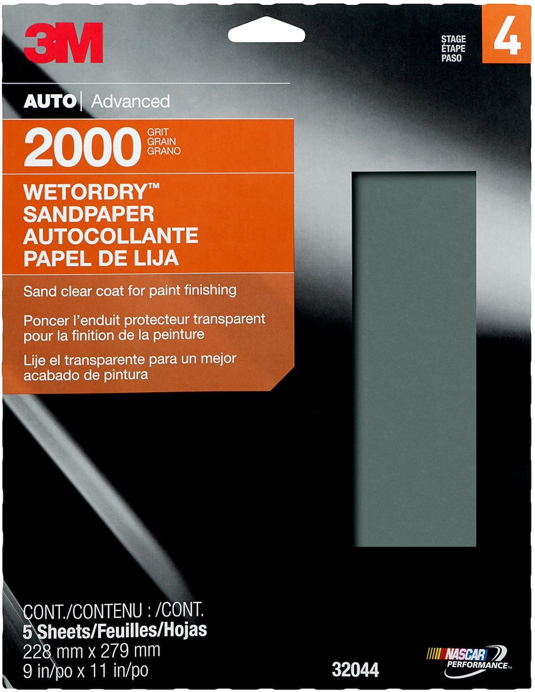 3M Sandpaper, Wetordry ™, Used IN Wet Sanding/ Levels Minor Dust Nibs and Light Sanding to Adjust Mismatched Orange Peel – 32044