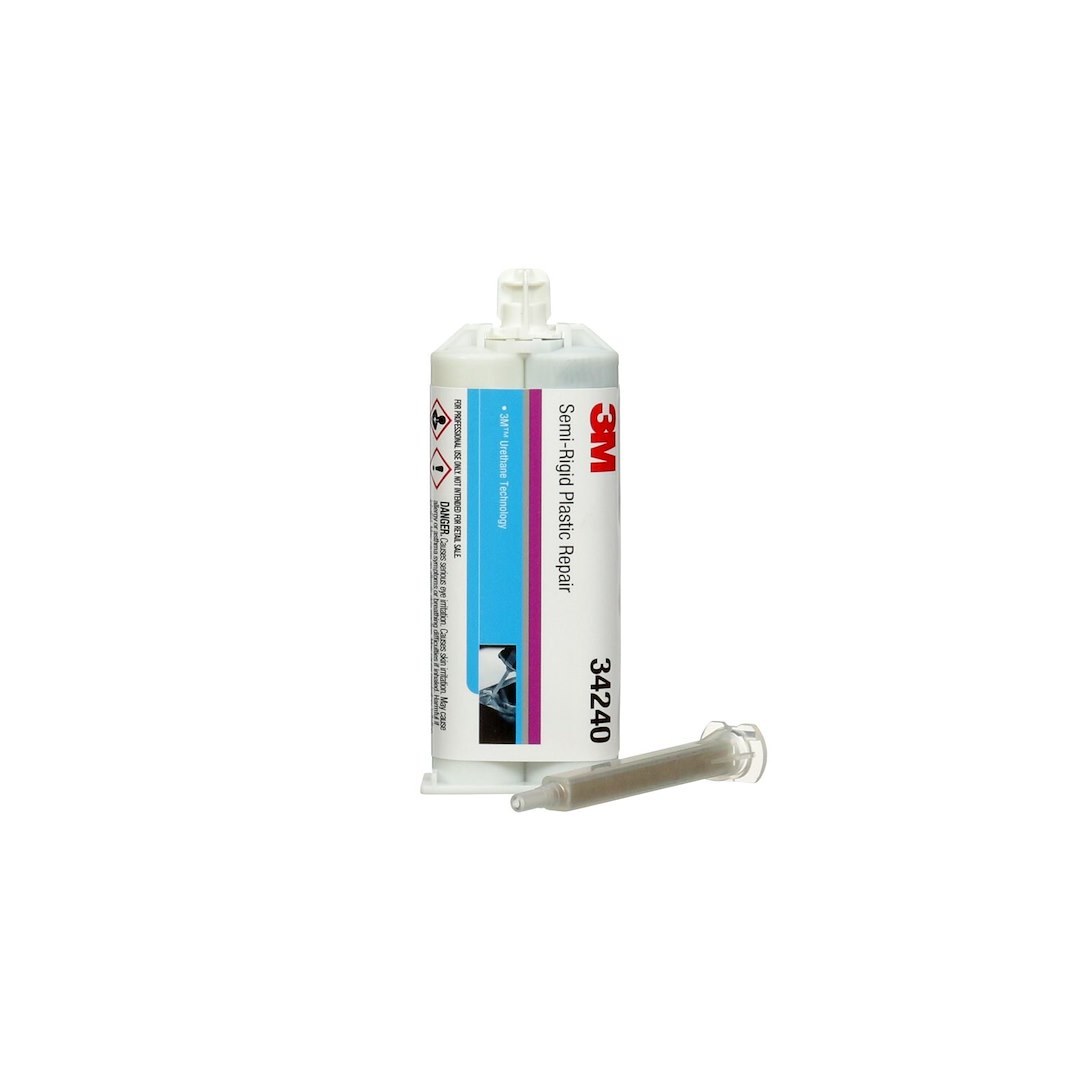 3M Trim and Upholstery Adhesive, Used to Bond Variety of Semi-Rigid Plastics, Two-Part Urethane, 1.6 Ounce Tube, Single – 34240