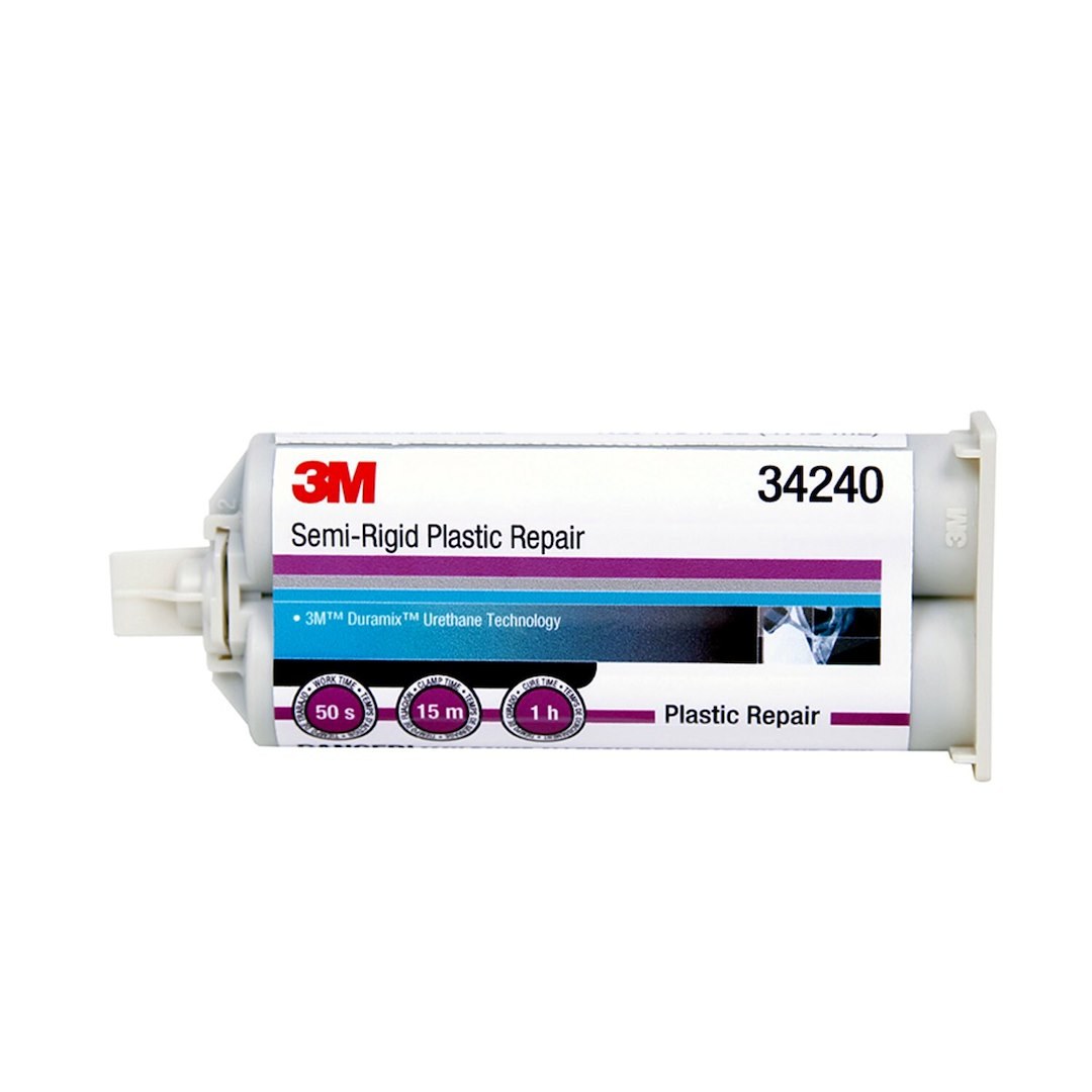 3M Trim and Upholstery Adhesive, Used to Bond Variety of Semi-Rigid Plastics, Two-Part Urethane, 1.6 Ounce Tube, Single – 34240