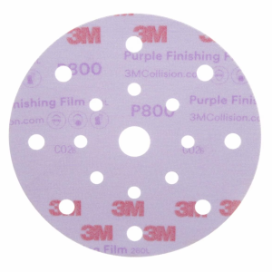 3M Sandpaper, Hookit ™, Sanding Disc, Dust-Free, Used for Repairing Large Area Paint Defects, P800 Grit, 6 Inch Diameter, Aluminum Oxide – 34781