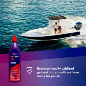 3M Rubbing Compound, Perfect-It™, Used to Remove Swirl Marks/ Minor Scratches and Light Oxidation While Producing a Wet Look Finish on Gelcoat – 36103