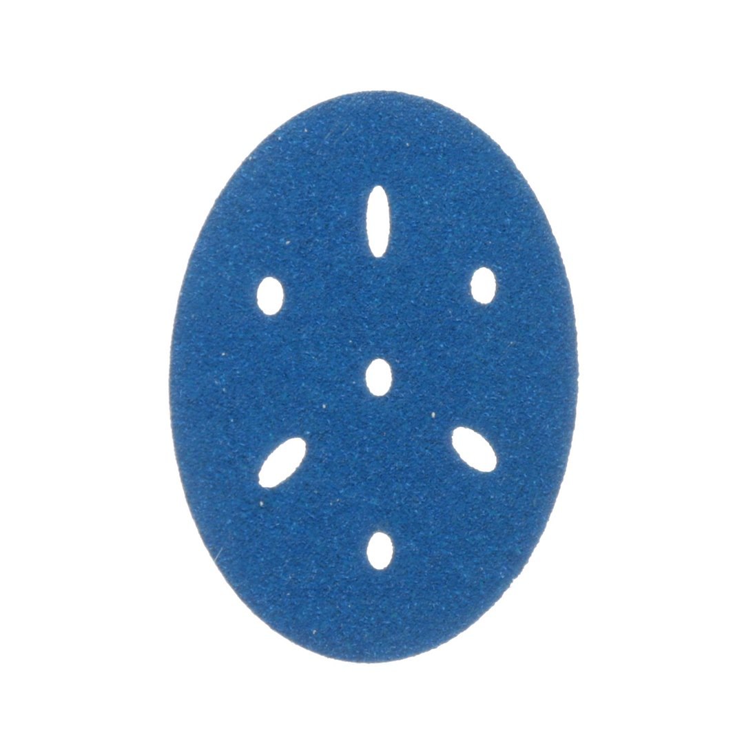 3M Sanding Disc, Hookit ™, 80 Grit, 3 Inch Diameter, Hook and Loop Type Attachment, Dry Use Only, Box of 50, Blue, Ceramic Aluminum Oxide – 36142