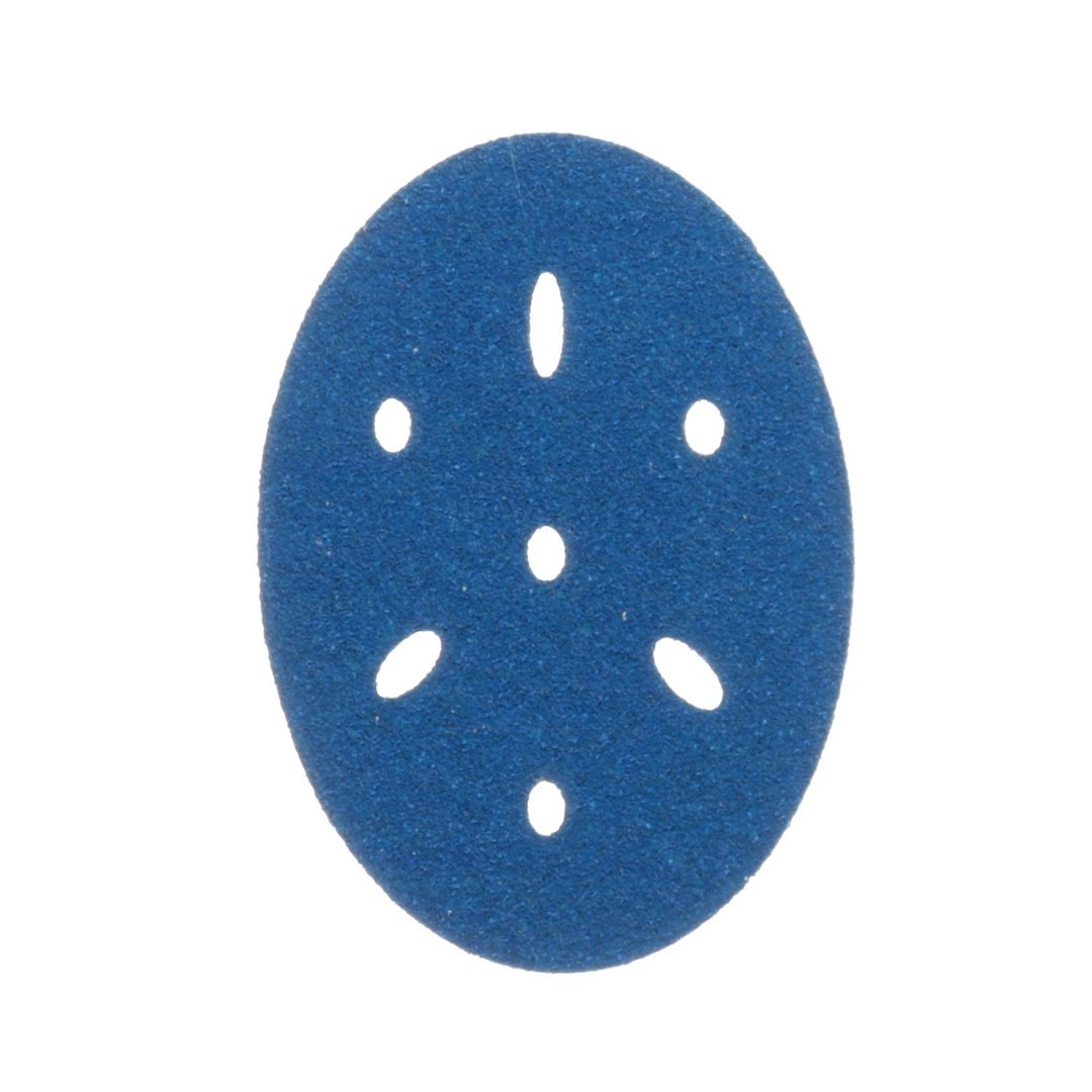3M Sanding Disc, Hookit ™, 80 Grit, 3 Inch Diameter, Hook and Loop Type Attachment, Dry Use Only, Box of 50, Blue, Ceramic Aluminum Oxide – 36142