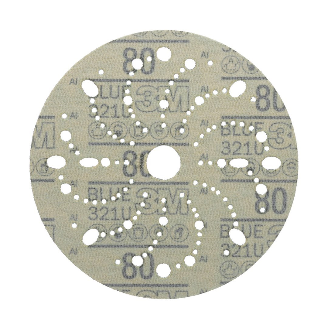 3M Sandpaper, Hookit ™, Sanding Disc, Used for Repair and Paint Preparation Process, 80 Grit, 6 Inch Diameter, Dry Use Only – 36172
