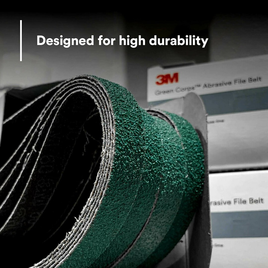 3M Sanding Belt, Green Corps ™, Use with 3M File Belt Sander, 40 Grit, 18 Inch Length X 1/2 Inch Width, Dry Use Only, Ceramic Aluminum Oxide – 36518
