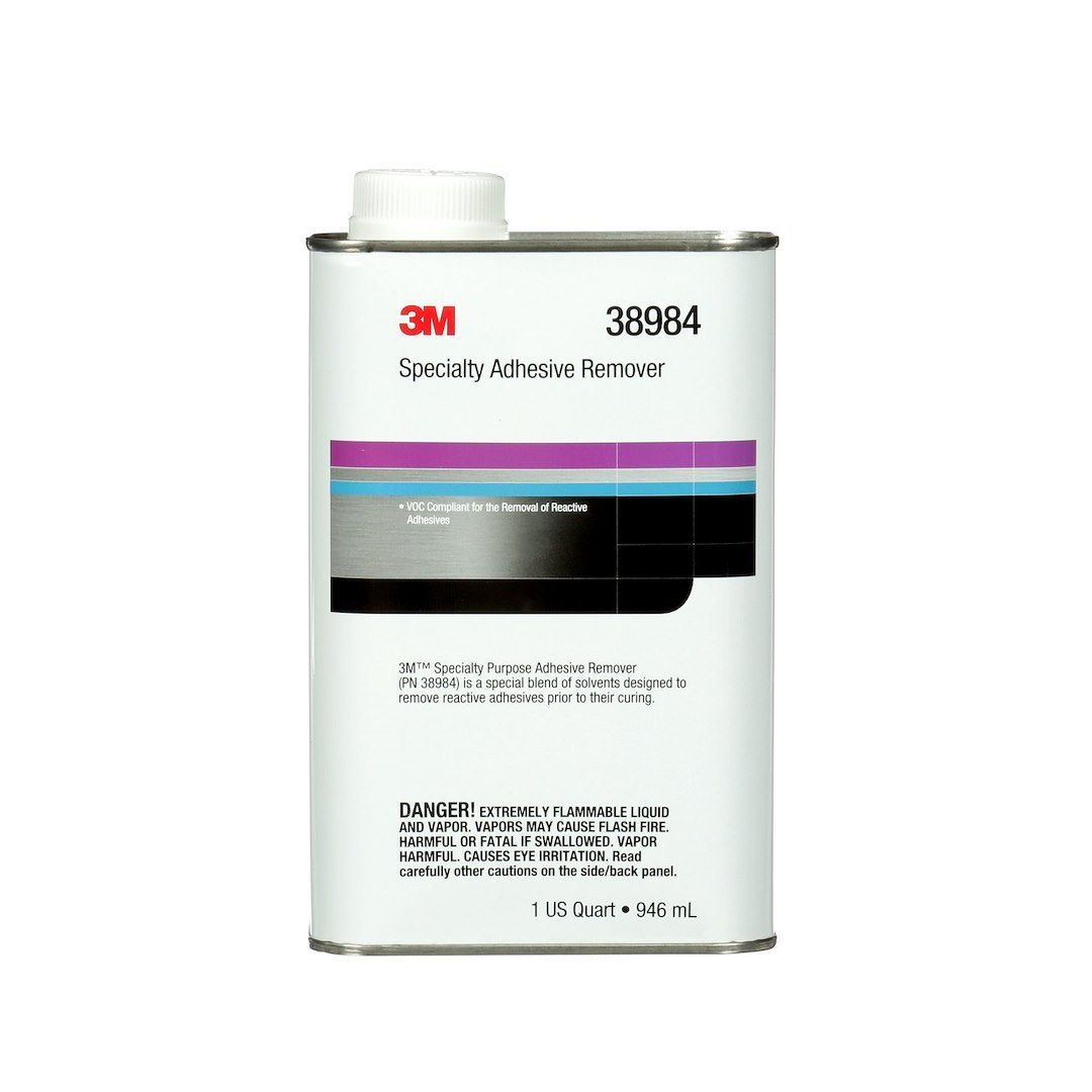 3M Adhesive Remover, Use to Remove Reactive Adhesives from Variety of Substrates, 1 Quart Can, Single – 38984