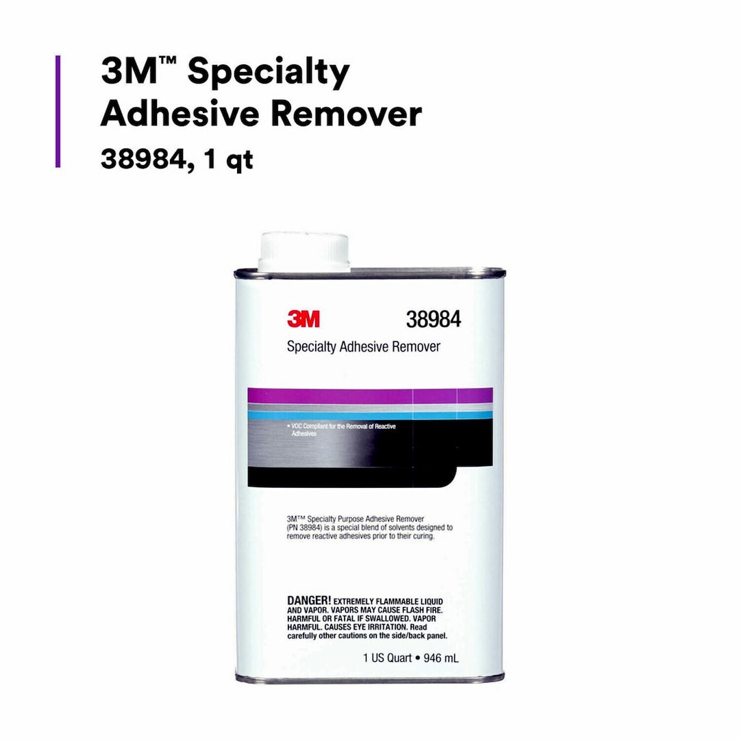 3M Adhesive Remover, Use to Remove Reactive Adhesives from Variety of Substrates, 1 Quart Can, Single – 38984