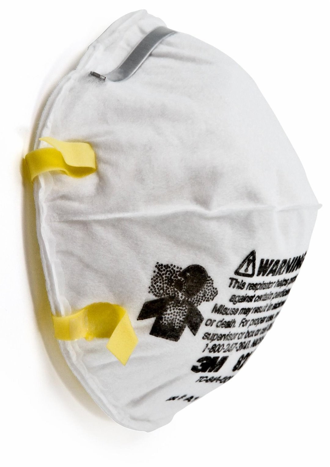 3M Respirator, Particulate Face Mask, N95 Rated, Niosh Approved, Dual Headbands, Pack of 20, With Cushioning Nose Foam and Two Strap – 46457