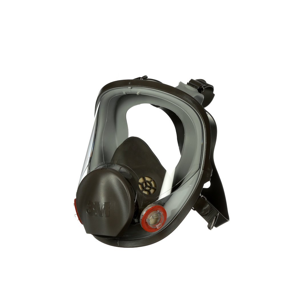 3M Respirator, Full Facepiece Reusable Respirator, 4 Point Strap, Small Size, Single, With Strap/ Silicone Faceseal and Exhalation Valve – 54145