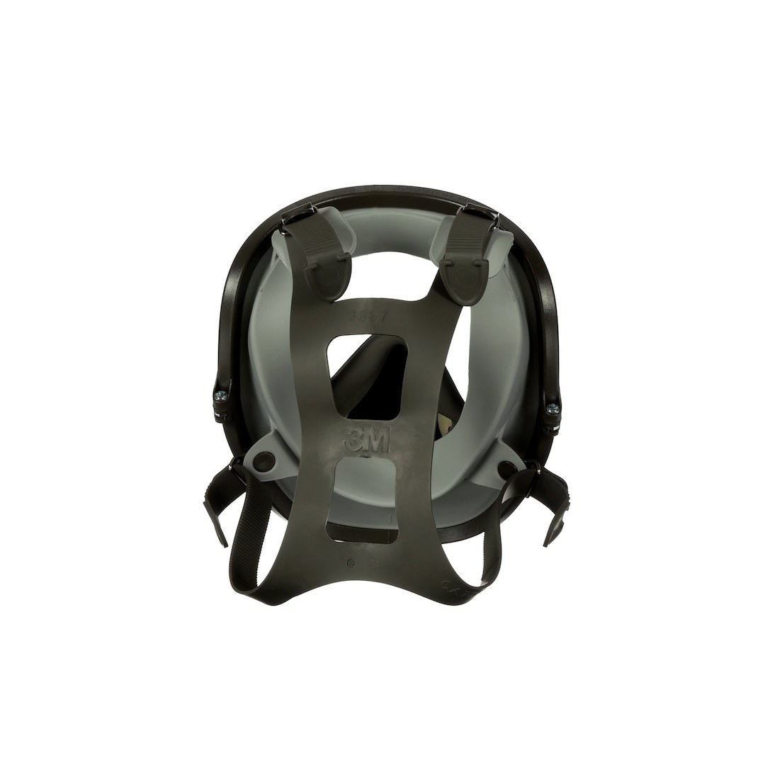 3M Respirator, Full Facepiece Reusable Respirator, 4 Point Strap, Small Size, Single, With Strap/ Silicone Faceseal and Exhalation Valve – 54145
