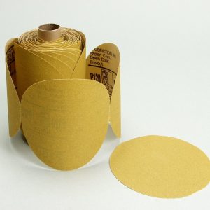 3M Sandpaper, Stikit™, Sanding Disc, Used for Surface Preparation for Painting/ Grinding/ Finishing/ Sanding, P120 Grit, 5 Inch Diameter – 55542