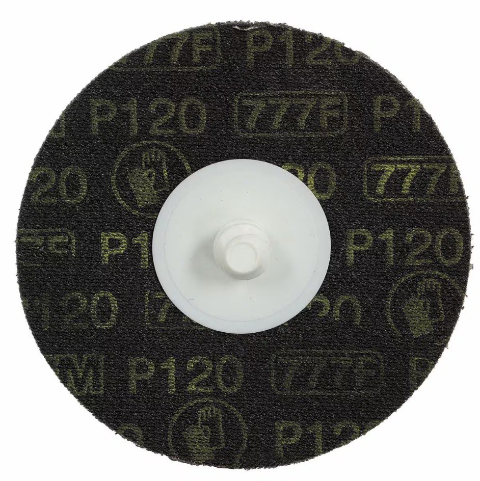 3M Sandpaper, Roloc ™, Sanding Disc, Used for Deburring/ Finishing/ Grinding/ Surface Preparation, P120 Grit, 3 Inch Diameter, Dry and Wet Use – 80513