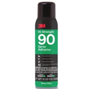 3M Adhesive, Hi-Strength 90, Use to Bond Laminate/ Wood/ Concrete/ Metal/ Plastic, One 12.23 Ounce Aerosol Can – 86235
