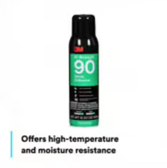 3M Adhesive, Hi-Strength 90, Use to Bond Laminate/ Wood/ Concrete/ Metal/ Plastic, One 12.23 Ounce Aerosol Can – 86235