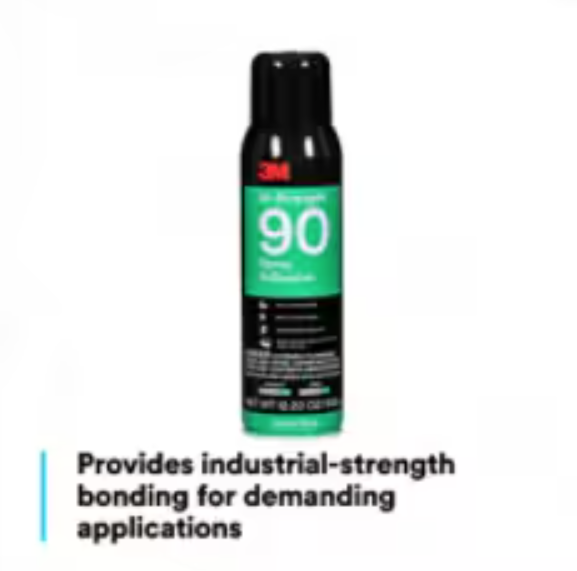 3M Adhesive, Hi-Strength 90, Use to Bond Laminate/ Wood/ Concrete/ Metal/ Plastic, One 12.23 Ounce Aerosol Can – 86235