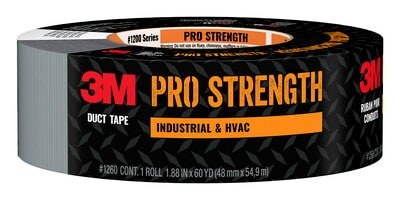 3M Duct Tape, Pro Strength, 1.88 Inch Width X 60 Yard Length Roll, Gray, Single – 98005
