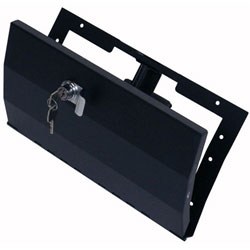 Tuffy Sec Glove Box, With Lock, Powder Coated, Black, Steel, With Finger Pull Lever – 04901