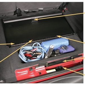 Tuffy Sec Storage Compartment Lid, Floor Mount, Locking, Powder Coated, Black, Steel, With Mounting Hardware – 143-01