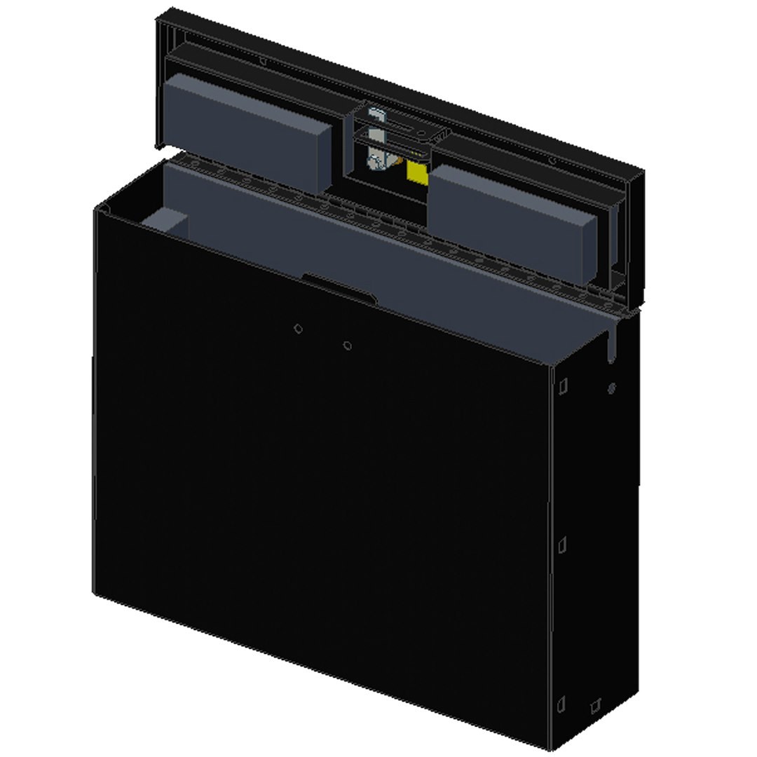 Tuffy Sec Laptop Security Kit, Steel, Powder Coated, Black, 18-5/16 Inch Width X 5-1/4 Inch Depth X 14-1/4 Inch Height Overall Size – 182-01