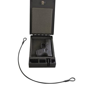 Tuffy Sec Gun Case, For Firearm, 9-3/4 Inch Length X 6-1/2 Inch Width X 1-4/5 Inch Height, Black Powder Coated Steel – 300-01