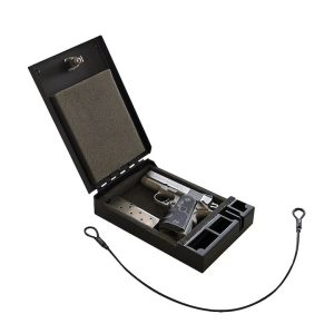 Tuffy Sec Gun Case, For Firearm, 9-3/4 Inch Length X 6-1/2 Inch Width X 1-4/5 Inch Height, Black Powder Coated Steel – 300-01