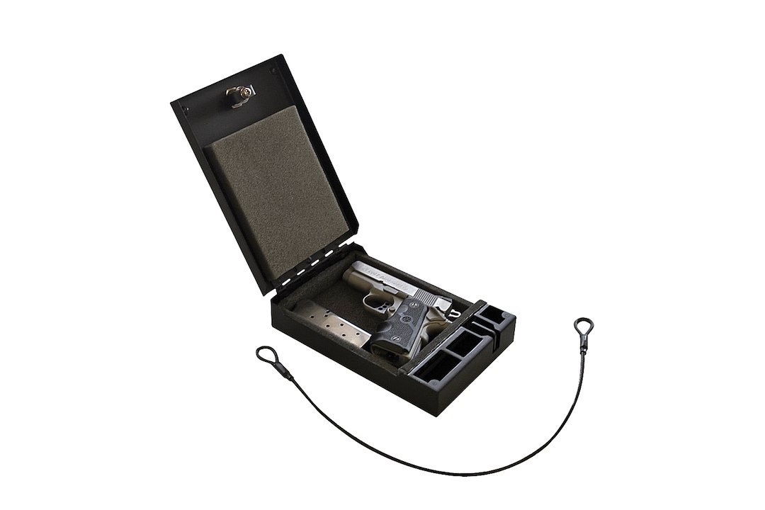 Tuffy Sec Gun Case, For Firearm, 9-3/4 Inch Length X 6-1/2 Inch Width X 1-4/5 Inch Height, Black Powder Coated Steel – 300-01